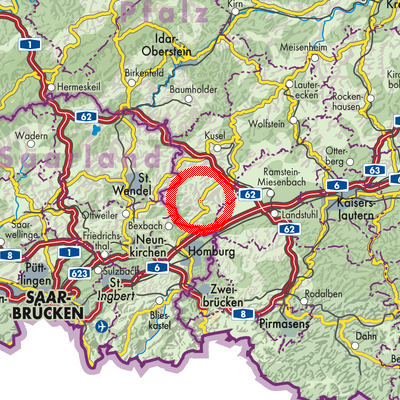 Landkarte Brücken (Pfalz)