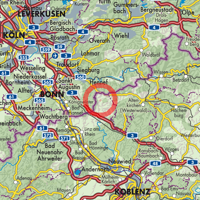 Landkarte Buchholz (Westerwald)
