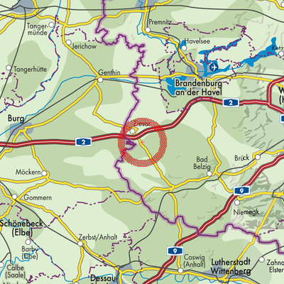 Landkarte Buckautal