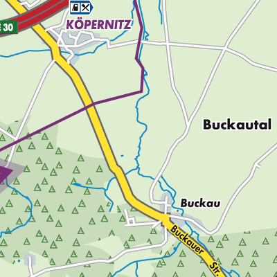 Übersichtsplan Buckautal