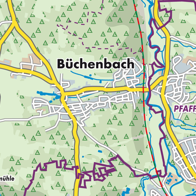 Übersichtsplan Büchenbach