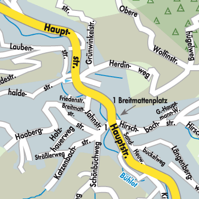 Stadtplan Bühlertal