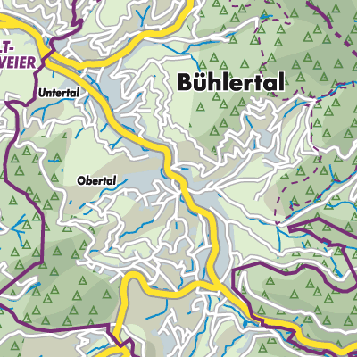 Übersichtsplan Bühlertal