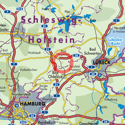 Landkarte Bühnsdorf