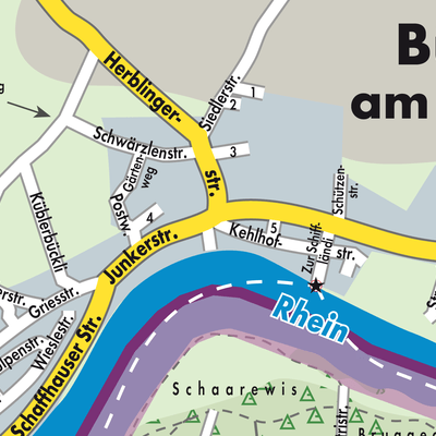 Stadtplan Büsingen am Hochrhein