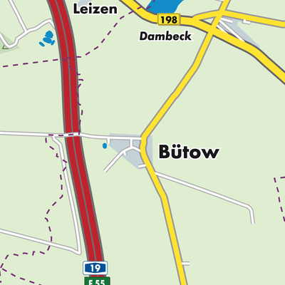 Übersichtsplan Bütow