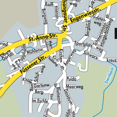 Stadtplan Burggen