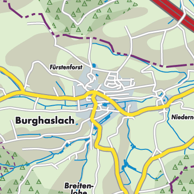 Übersichtsplan Burghaslach