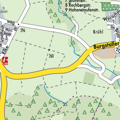 Stadtplan Burgstetten