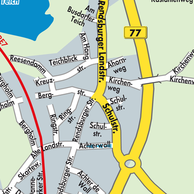 Stadtplan Busdorf