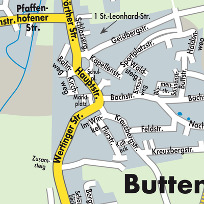 Stadtplan Buttenwiesen