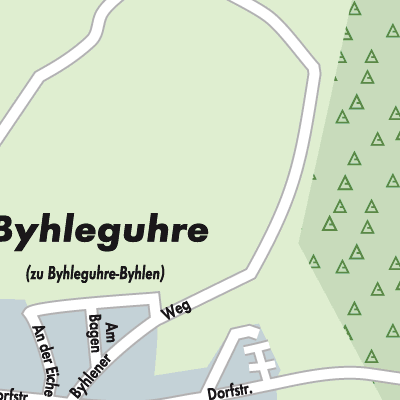 Stadtplan Byhleguhre-Byhlen