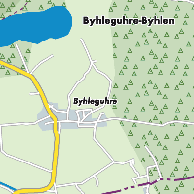Übersichtsplan Byhleguhre-Byhlen
