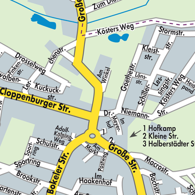 Stadtplan Cappeln (Oldenburg)