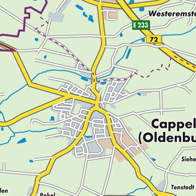 Übersichtsplan Cappeln (Oldenburg)