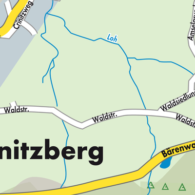 Stadtplan Crinitzberg