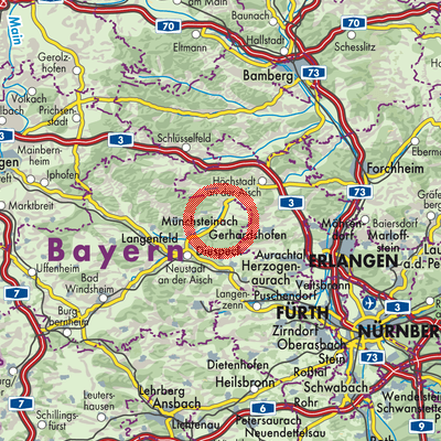 Landkarte Dachsbach