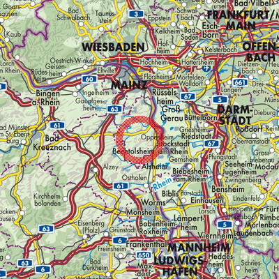 Landkarte Dalheim