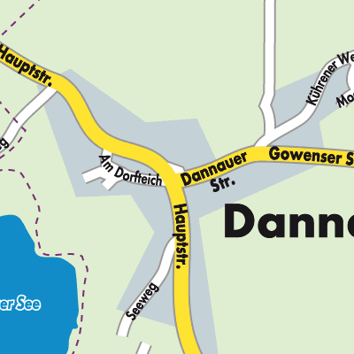 Stadtplan Dannau
