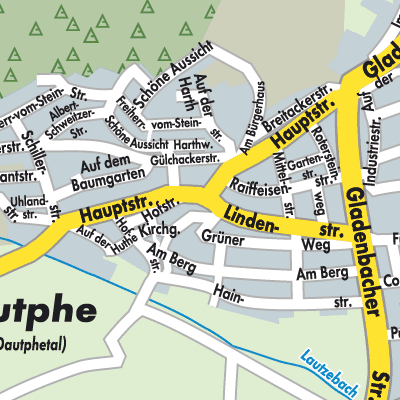 Stadtplan Dautphetal