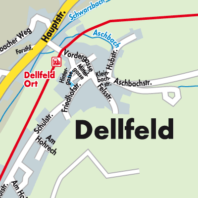 Stadtplan Dellfeld