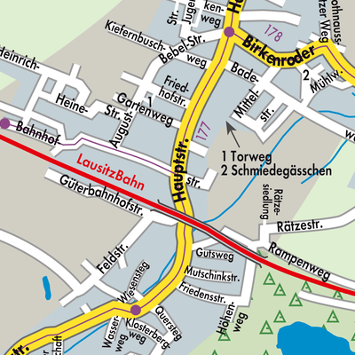 Stadtplan Demitz-Thumitz