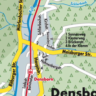 Stadtplan Densborn
