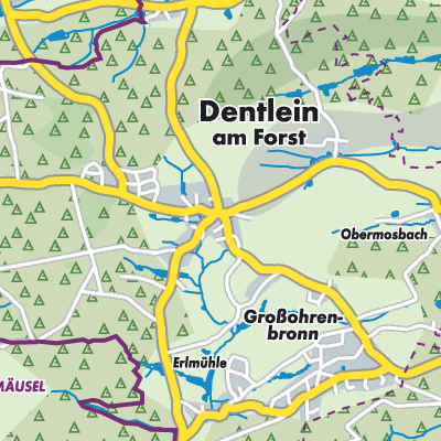 Übersichtsplan Dentlein am Forst