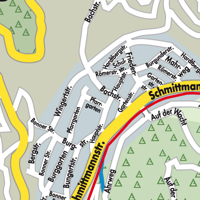 Stadtplan Dernau