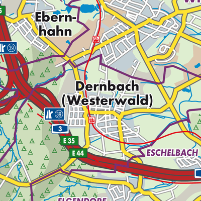 Übersichtsplan Dernbach (Westerwald)