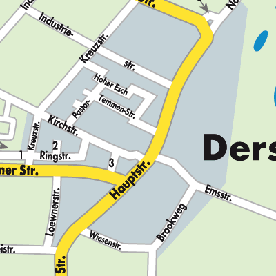 Stadtplan Dersum