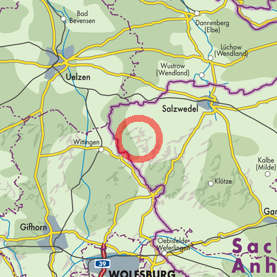 Landkarte Diesdorf