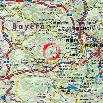 Landkarte Dietenhofen