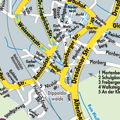 Stadtplan Dippoldiswalde
