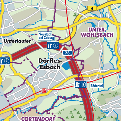 Übersichtsplan Dörfles-Esbach