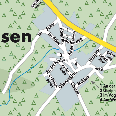 Stadtplan Dommershausen
