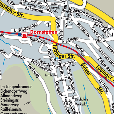 Stadtplan Dornstetten