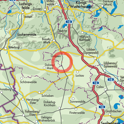 Landkarte Drahnsdorf