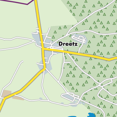 Übersichtsplan Dreetz
