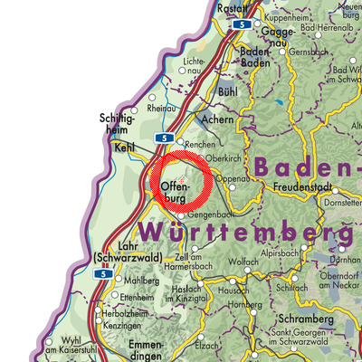 Landkarte Durbach