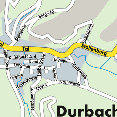 Stadtplan Durbach