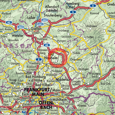Landkarte Echzell