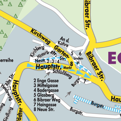 Stadtplan Eckartsberga