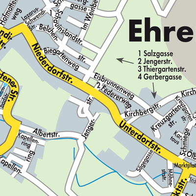 Stadtplan Ehrenkirchen