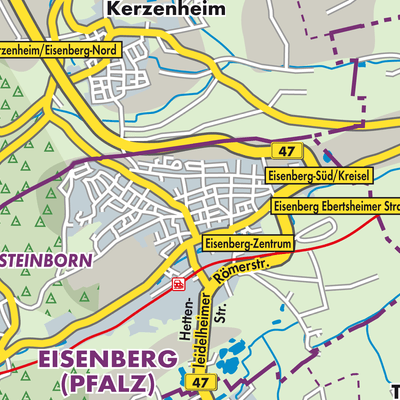 Übersichtsplan Eisenberg (Pfalz)