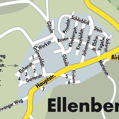 Stadtplan Ellenberg