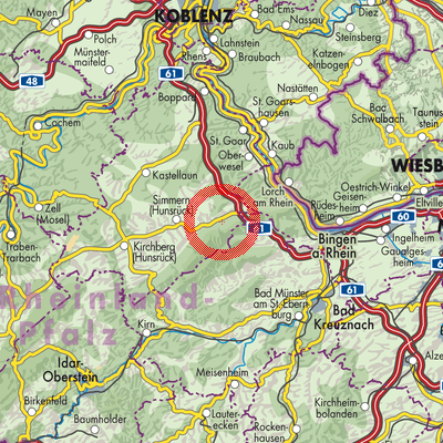 Landkarte Ellern (Hunsrück)