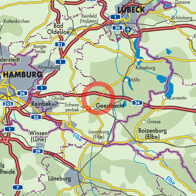 Landkarte Elmenhorst