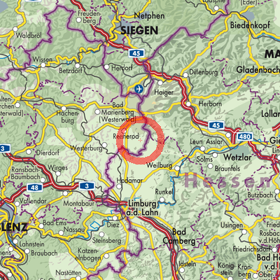Landkarte Elsoff (Westerwald)