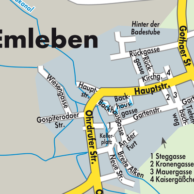 Stadtplan Emleben